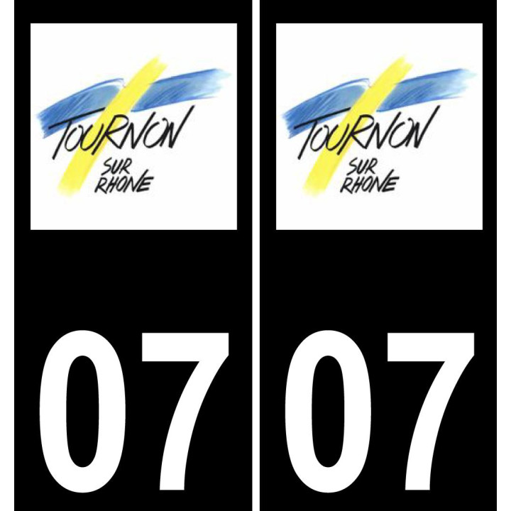07 Tournon-sur-Rhône-logo aufkleber plakette ez stadt