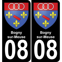 08 Bogny-sur-Meuse-aufkleber plakette ez stadt