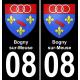 08 Bogny-sur-Meuse-aufkleber plakette ez stadt