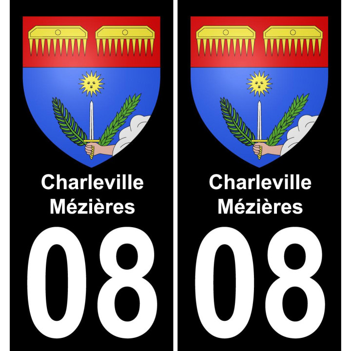 08 Charleville-Mézières-aufkleber plakette ez stadt