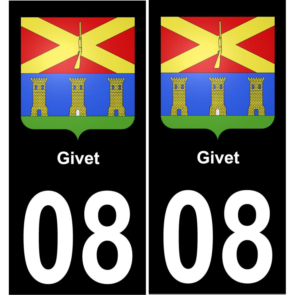 08 Givet adesivo piastra di registrazione city