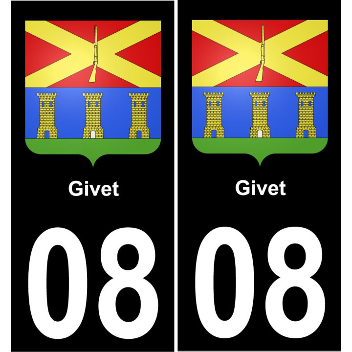 08 Givet-aufkleber plakette ez stadt