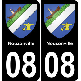 08 Nouzonville-aufkleber plakette ez stadt