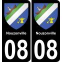 64 Pau autocollant sticker plaque immatriculation auto ville