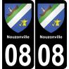 08 Nouzonville-aufkleber plakette ez stadt