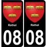08 Rethel sticker plate registration city
