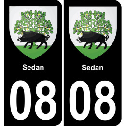 08 Sedan sticker plate registration city
