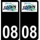 64 Pau logo autocollant plaque immatriculation auto ville sticker