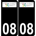 64 Pau logo autocollant plaque immatriculation auto ville sticker