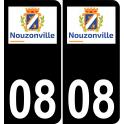 64 Pau logo autocollant plaque immatriculation auto ville sticker