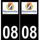 64 Pau logo autocollant plaque immatriculation auto ville sticker