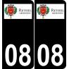 08 Rethel logo sticker plate registration city