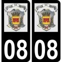 64 Pau logo autocollant plaque immatriculation auto ville sticker