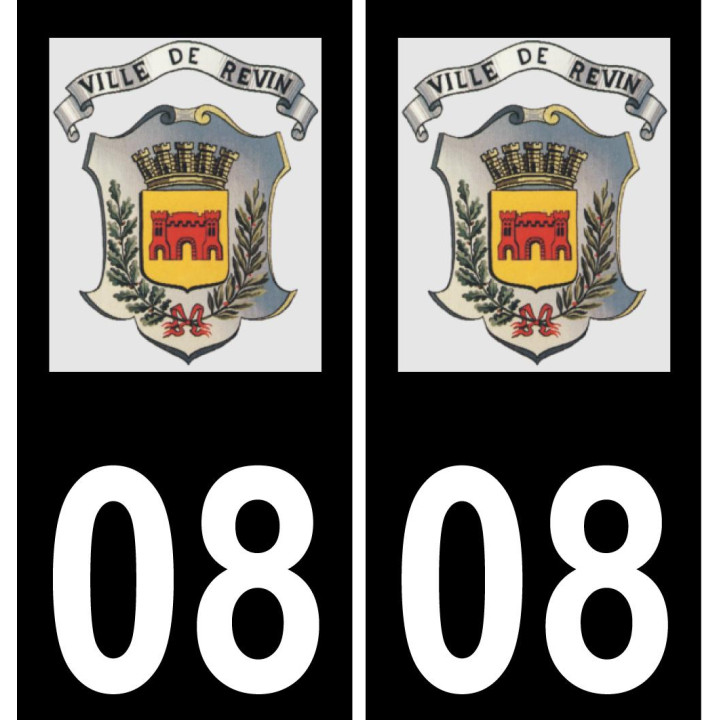 08 Revin-logo aufkleber plakette ez stadt
