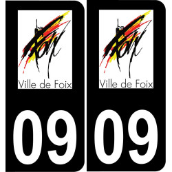 09 Foix logo adesivo piastra di registrazione city
