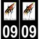 64 Pau logo autocollant plaque immatriculation auto ville sticker