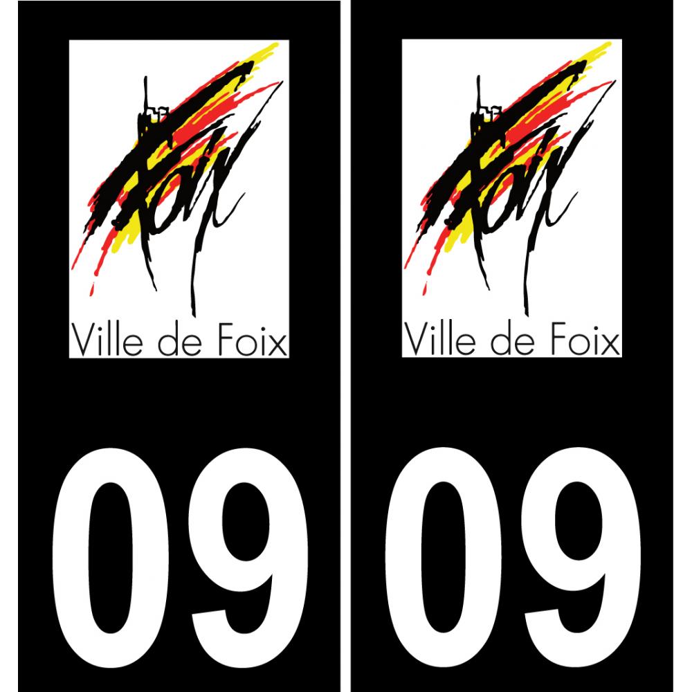 09 Foix-logo aufkleber plakette ez stadt