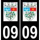 09 Lavelanet logo autocollant plaque immatriculation auto ville sticker