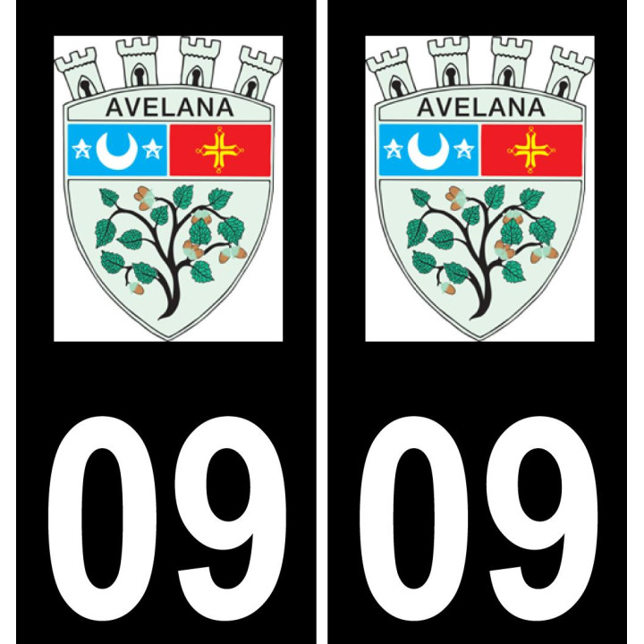 09 Lavelanet logo autocollant plaque immatriculation auto ville sticker