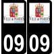 64 Pau logo autocollant plaque immatriculation auto ville sticker