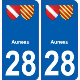 28 Auneau blason stickers ville