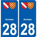 28 Auneau blason stickers ville