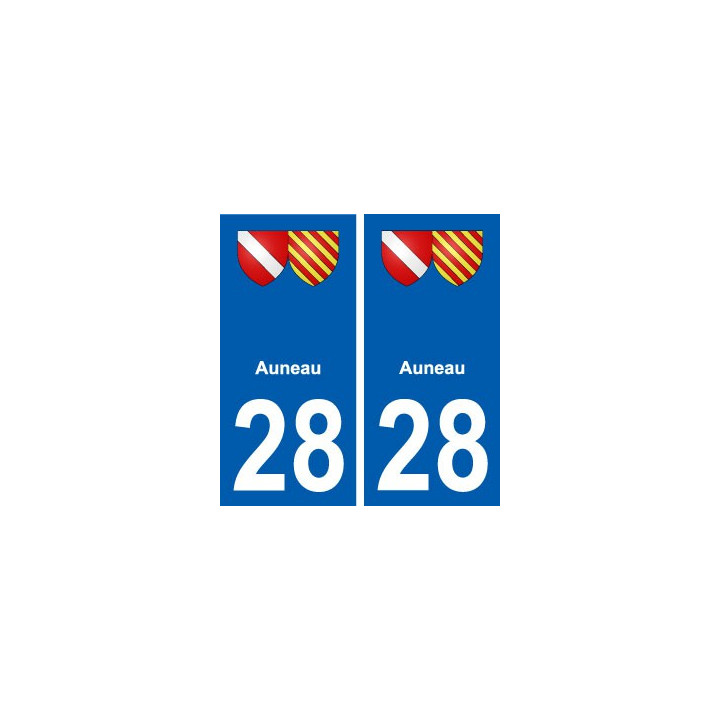 28 Auneau blason stickers ville