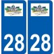 28 Auneau logo stickers ville