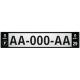 Renault logo numéro choix + F europe plaque noir immatriculation voiture auto sticker logo0269