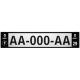 Renault logo numéro choix + F europe plaque noir immatriculation voiture auto sticker logo0269