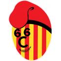 Tête 66 Roussillon Catalan drapeau couleur Perpignan Sang & Or autocollant sticker logo4589