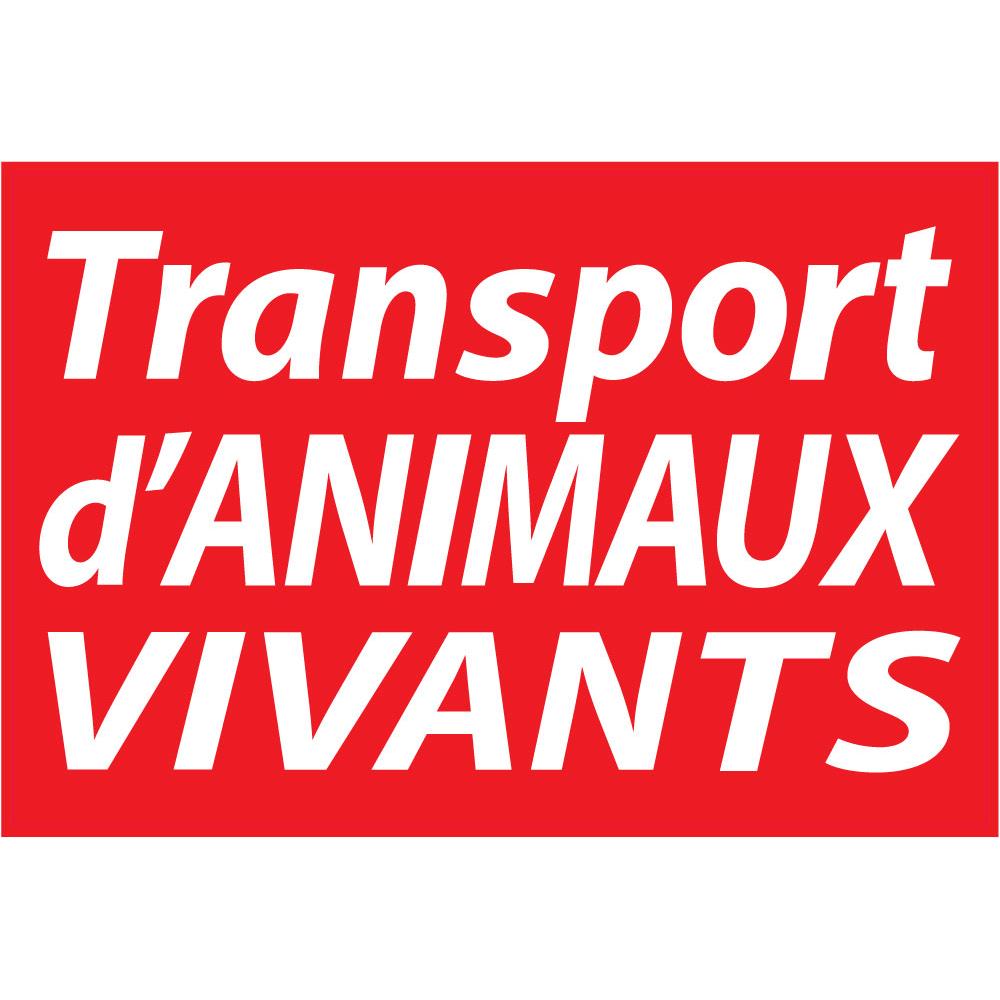 Transport d'animaux vivants voiture camion autocollant sticker logo28