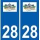 28 Auneau logo stickers ville