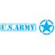 U.S.ARMY texte et étoile armée américaine USA Etats-Unis autocollant sticker logo68