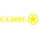 U.S.ARMY texte et étoile armée américaine USA Etats-Unis autocollant sticker logo68
