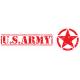 U.S.ARMY texte et étoile armée américaine USA Etats-Unis autocollant sticker logo68