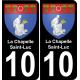 10 La Chapelle-Saint-Luc placa etiqueta de registro de la ciudad