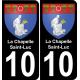 10 La Chapelle-Saint-Luc sticker plate registration city