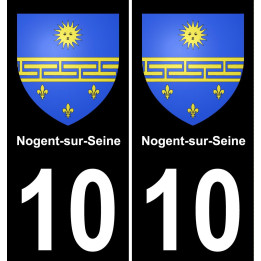 10 Nogent-sur-Seine-aufkleber plakette ez stadt