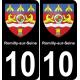 64 Pau autocollant sticker plaque immatriculation auto ville