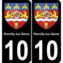 10 Romilly-sur-Seine sticker plate registration city