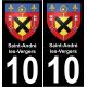 10 Saint-André-les-Vergers sticker plate registration city