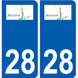 28 Bonneval logo stickers ville
