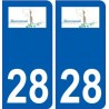 28 Bonneval logo stickers ville