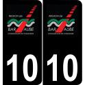 64 Pau logo autocollant plaque immatriculation auto ville sticker