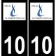 10 La Chapelle-Saint-Luc logo adesivo piastra di registrazione city