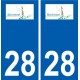 28 Bonneval logo stickers ville