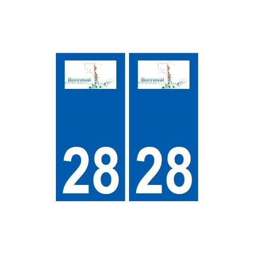 28 Bonneval logo stickers ville