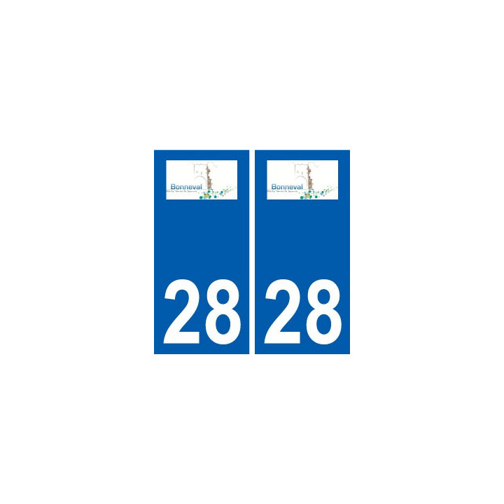 28 Bonneval logo stickers ville