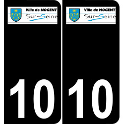 10 Nogent-sur-Seine-logo aufkleber plakette ez stadt